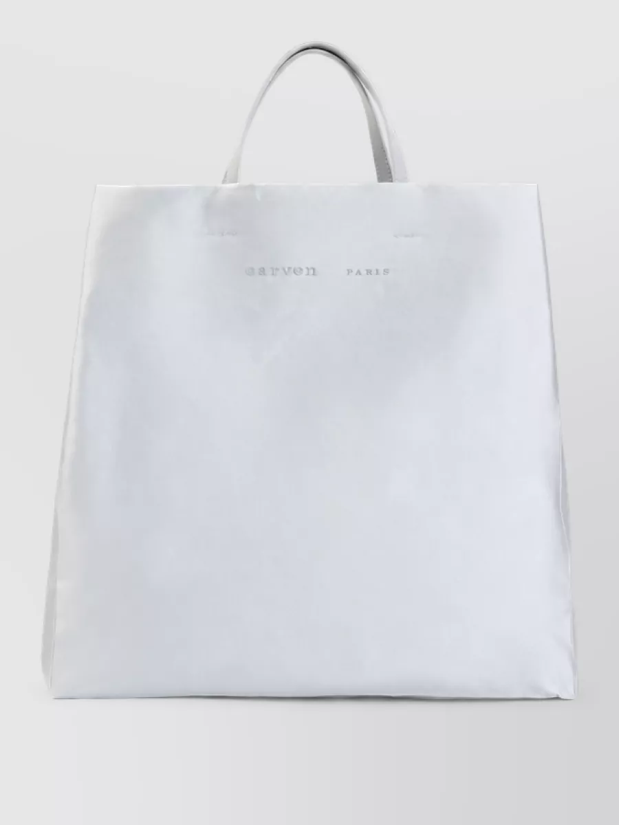 Carven Silk Wool Tote Bag