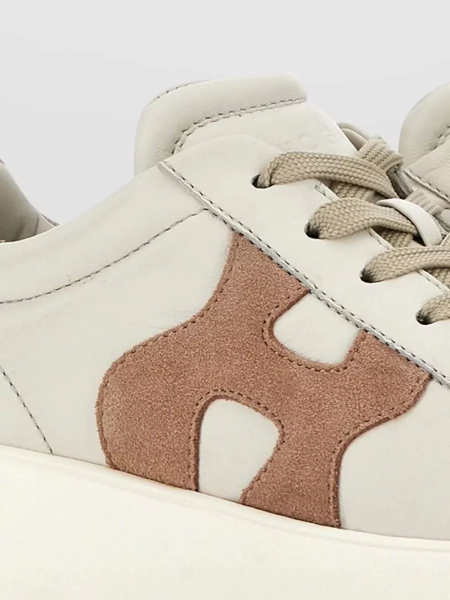 Hogan Leather Rebel Sneakers Suede Detail