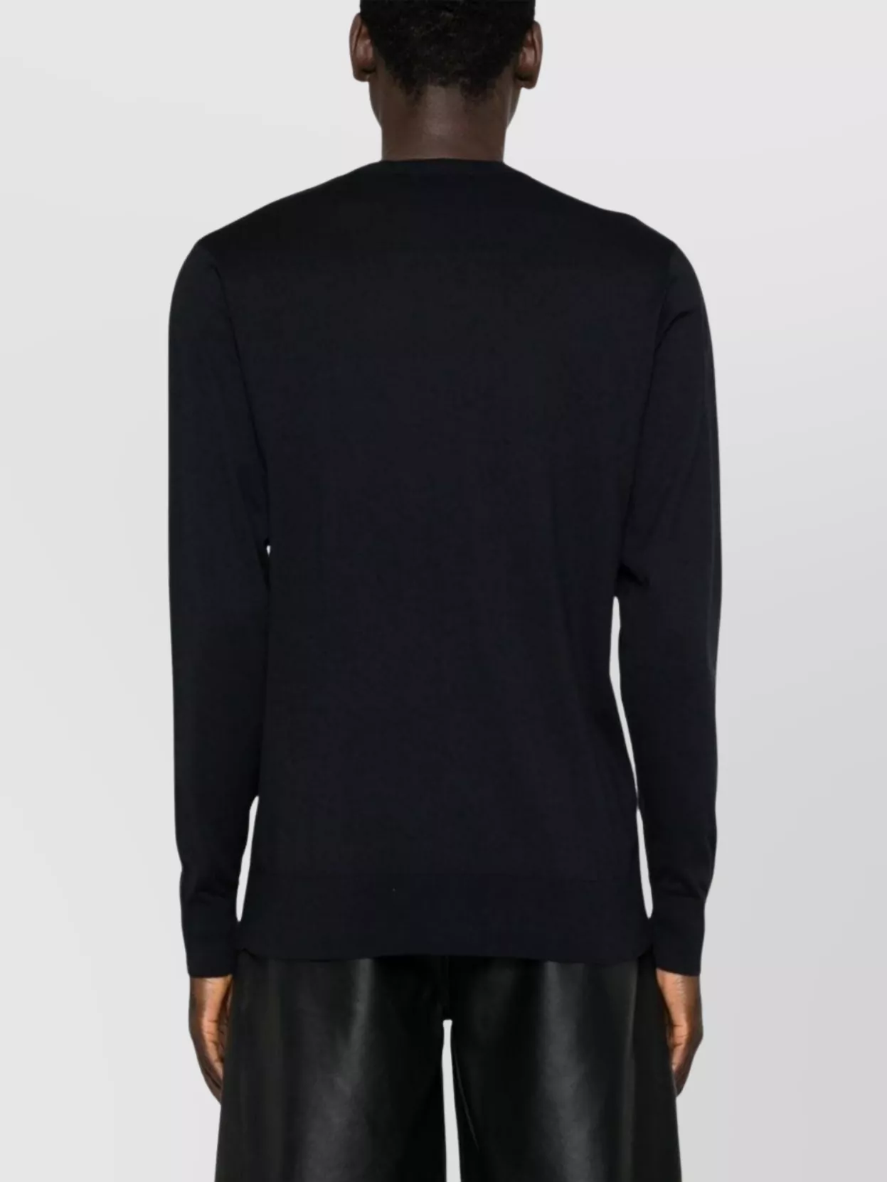 Givenchy Cotton-Silk Blend Crewneck Sweater With Embroidered Logo