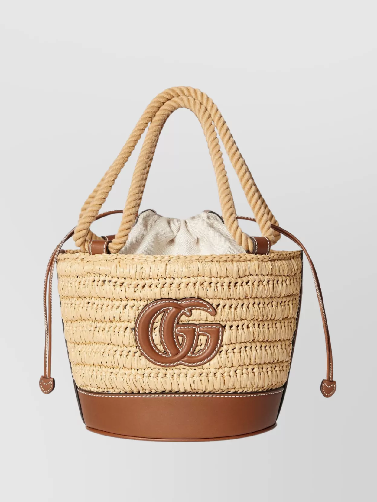 Gucci Woven Small Bucket Bag