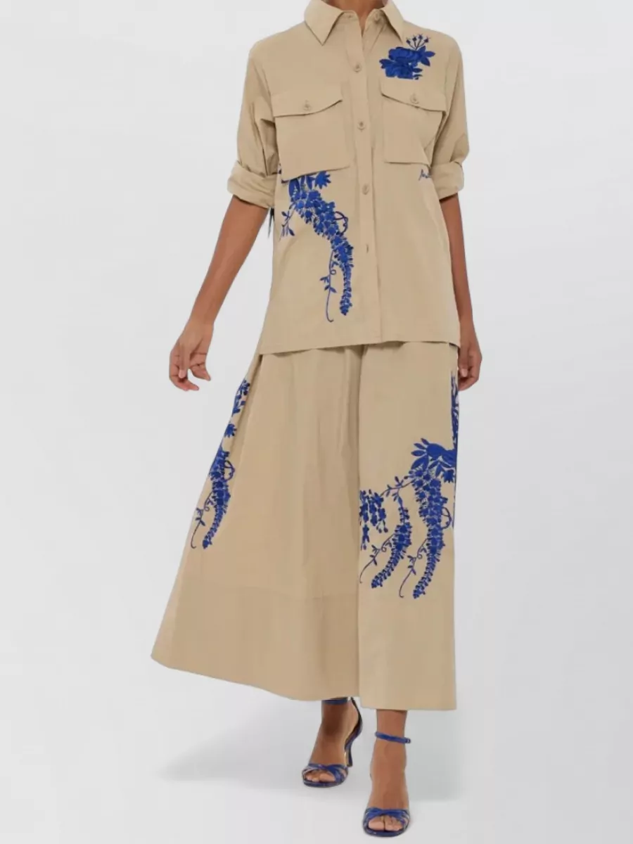 Parosh Embroidered Fitted Jacket