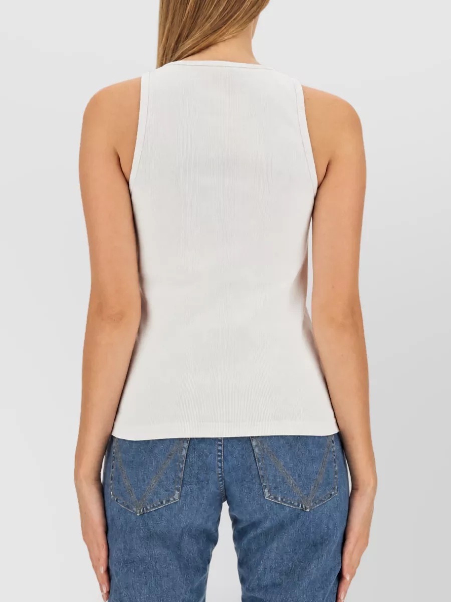 Bottega Veneta Embroidered Cotton Tank Top