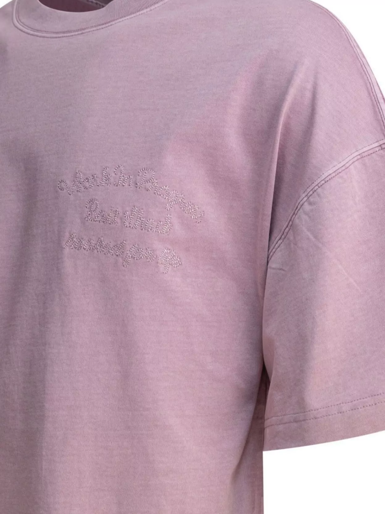 Carhartt Wip Crew Neck Embroidered Detail Short Sleeves
