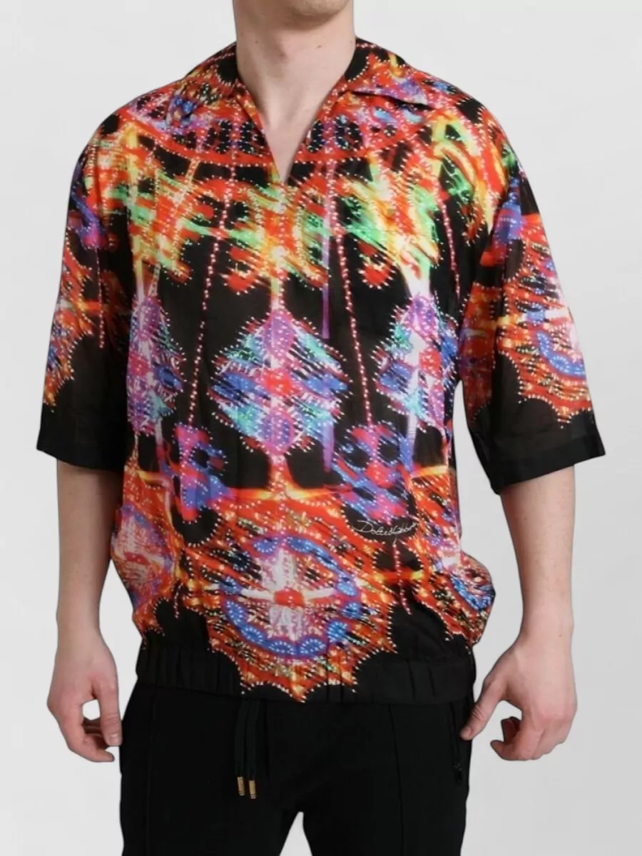 Dolce&Gabbana Printed v-neck t-shirt