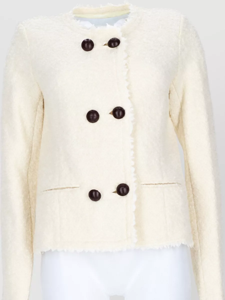 Isabel Marant bouclé single-breasted coat