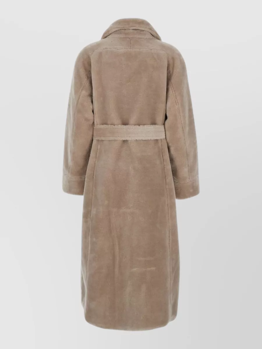 Urbancode Reversible Faux Fur Belted Long Coat