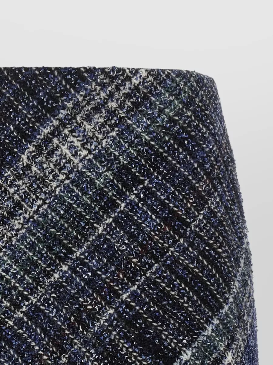 Missoni Wool Check Mini Skirt