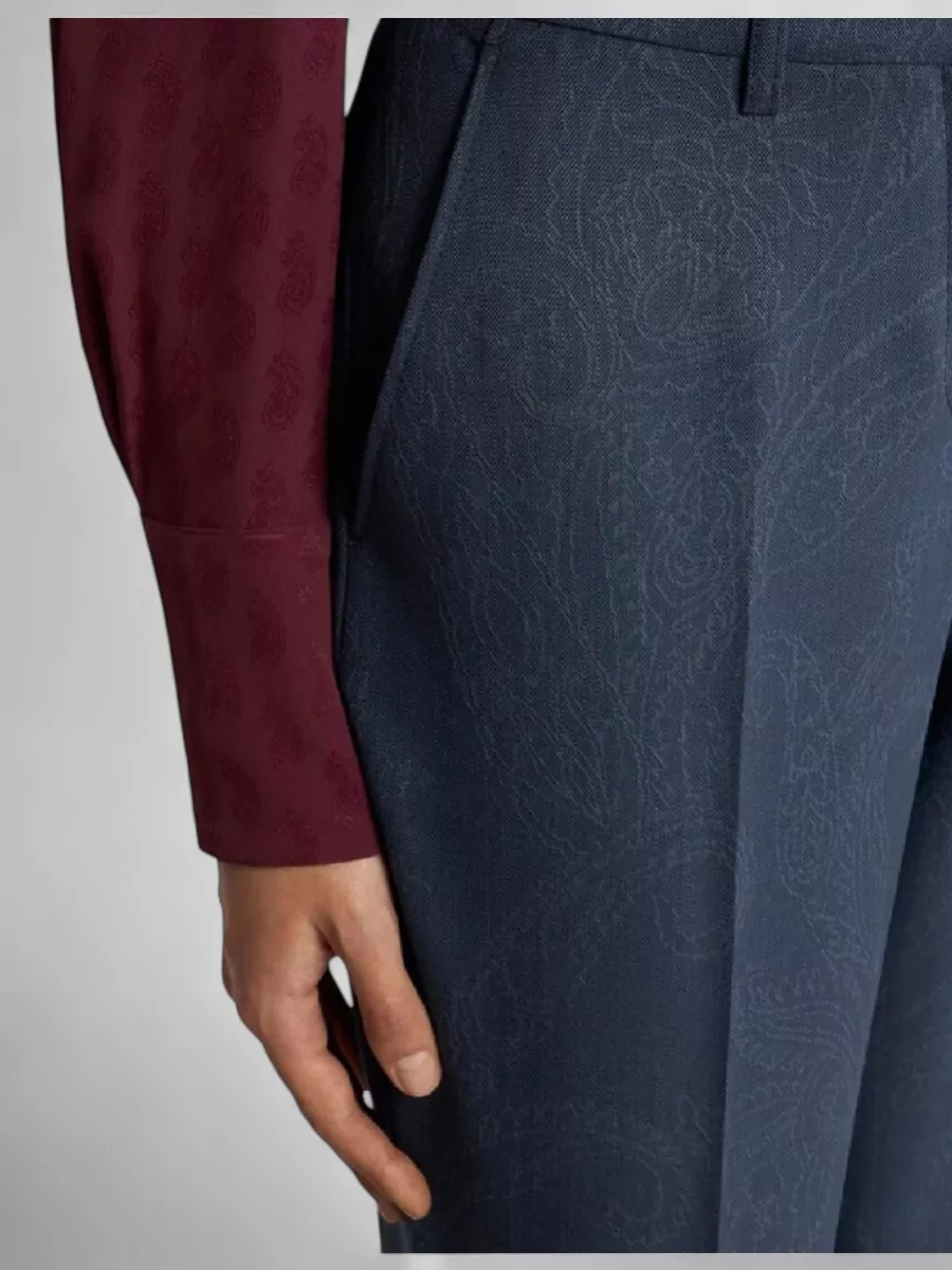 Etro Wool Tailored Trousers