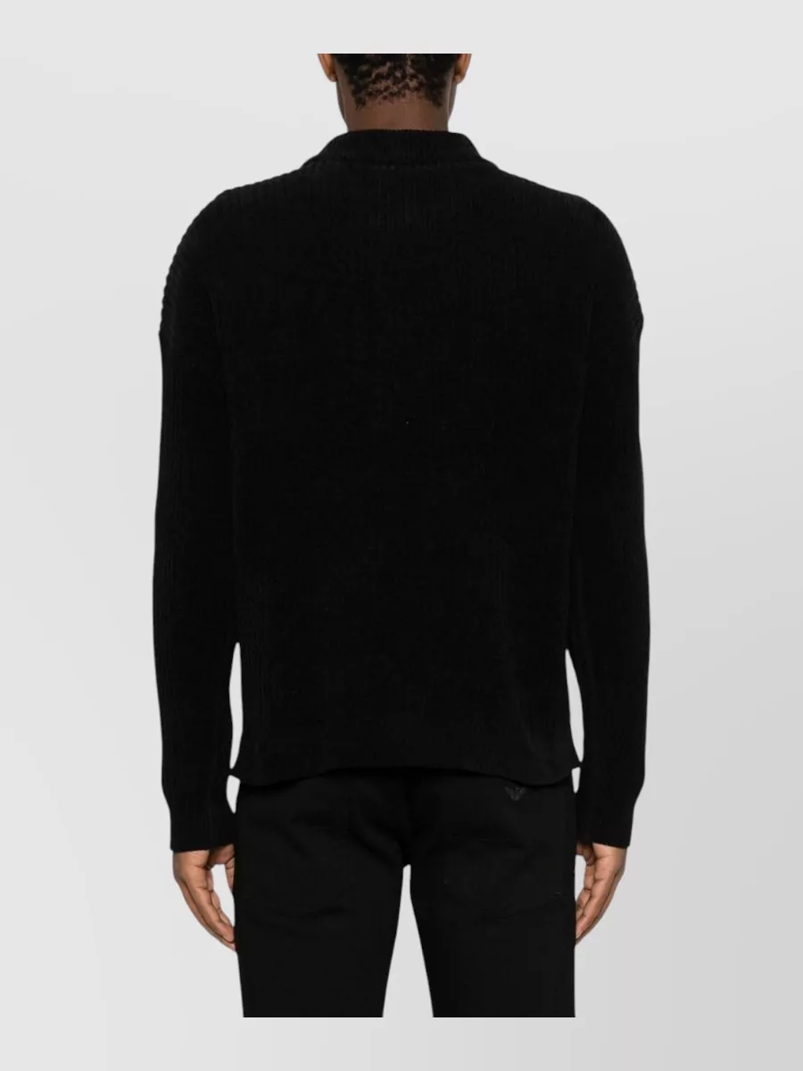Emporio Armani Ribbed High-Neck Jumper