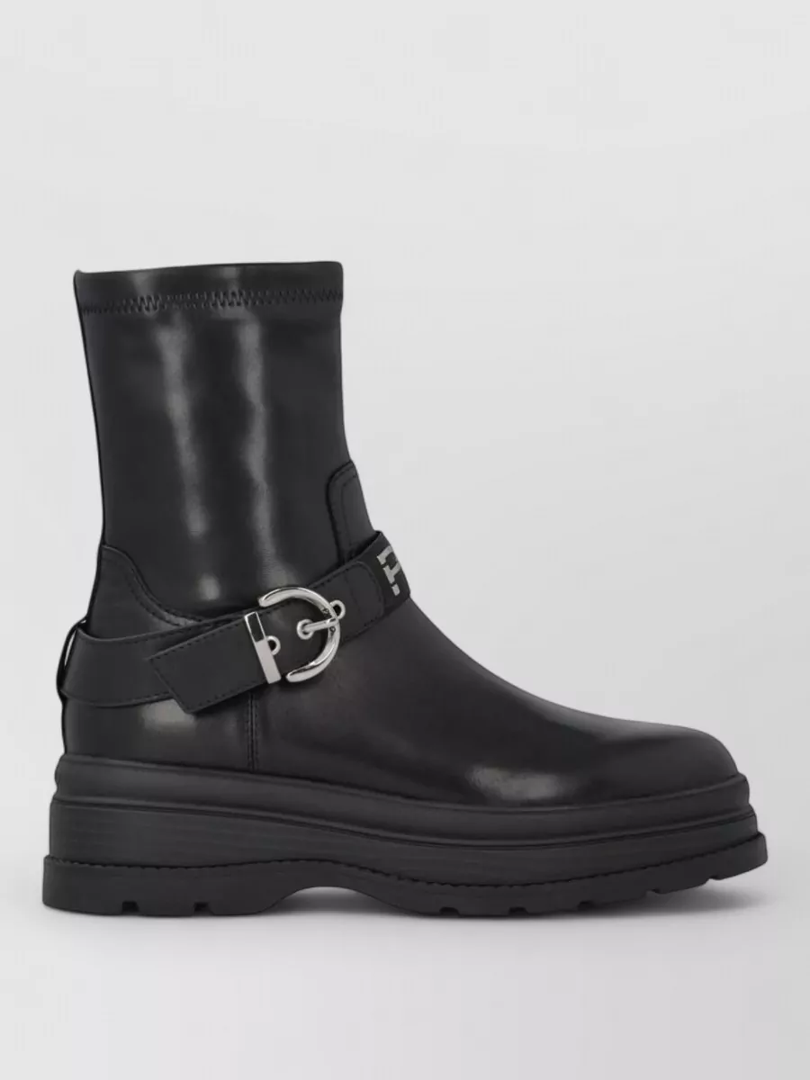 Pinko Leather Ankle Boots