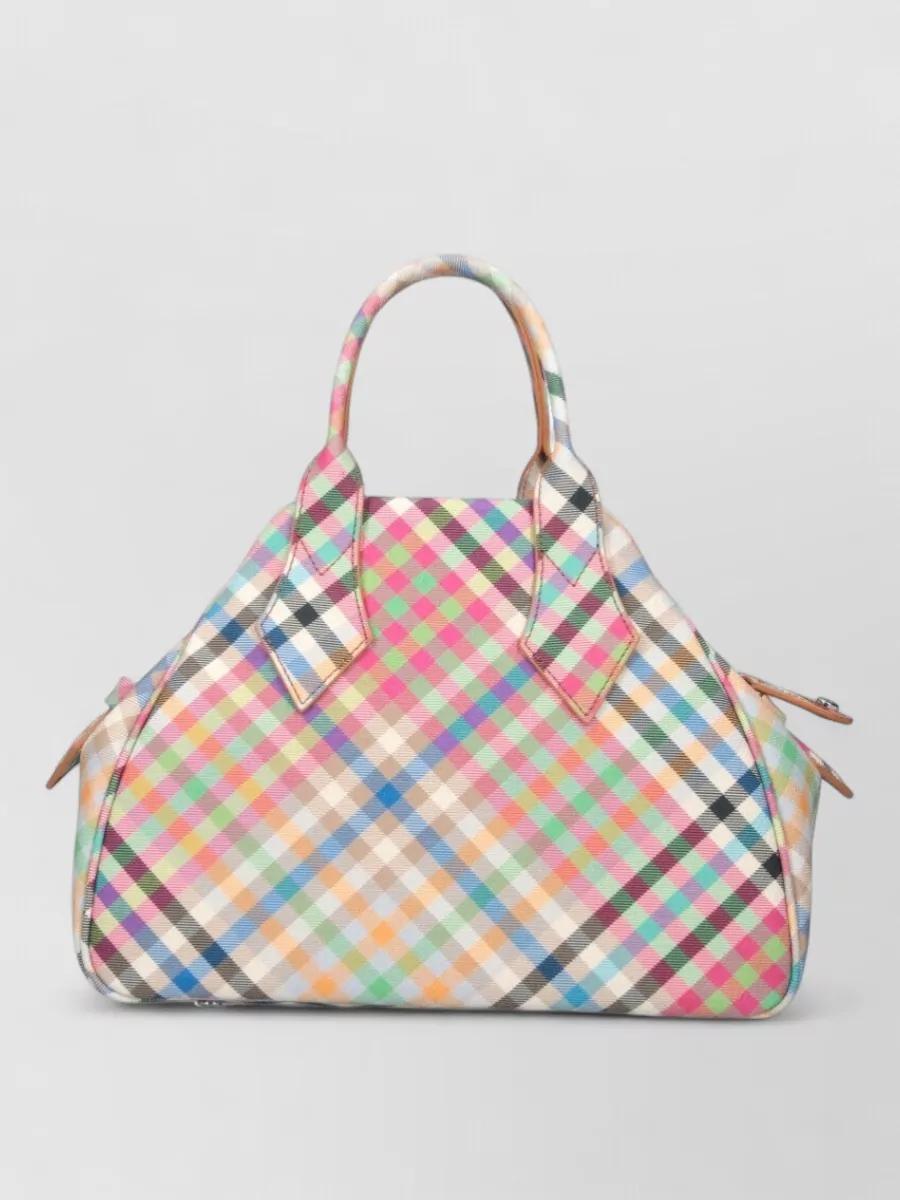 Vivienne Westwood Yasmine Printed Canvas Medium Tote Bag
