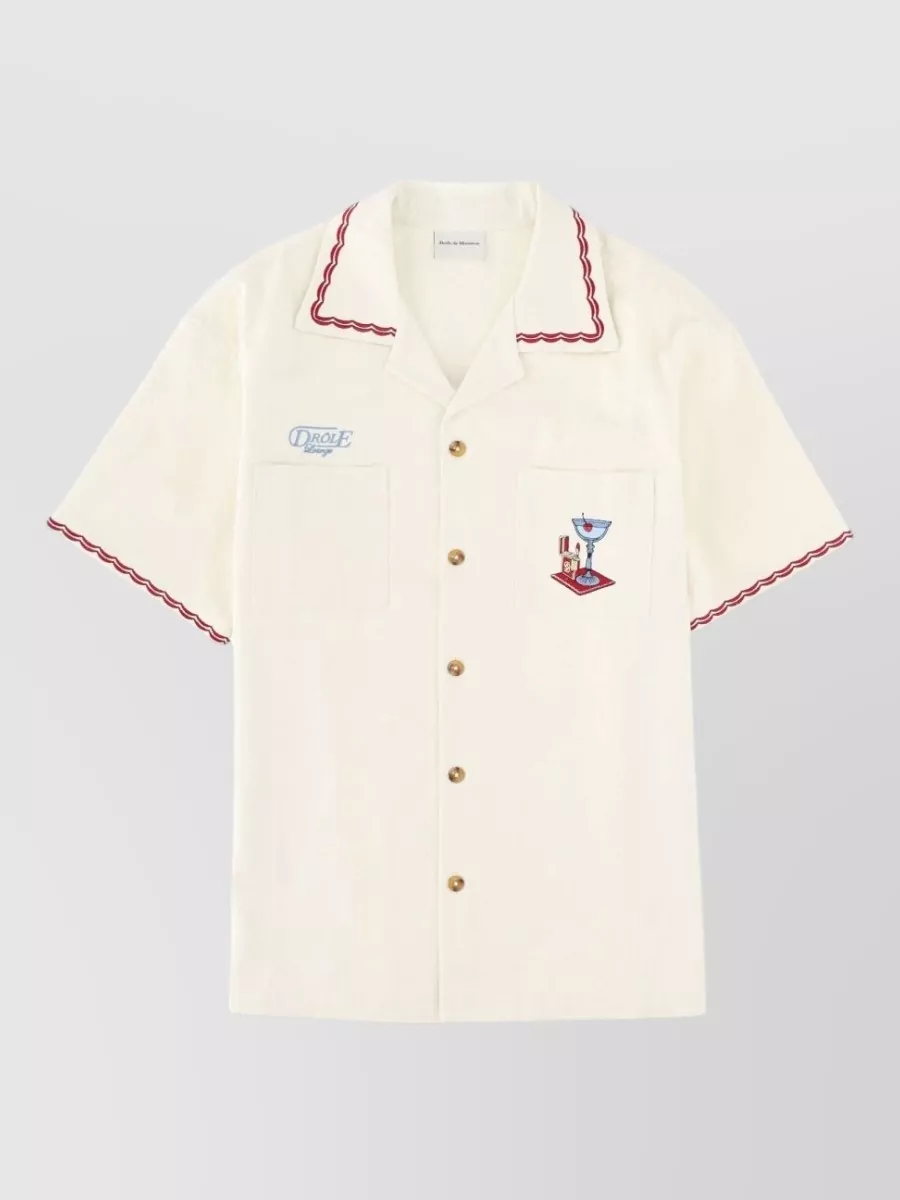 Drôle De Monsieur Relaxed-fit cotton shirt