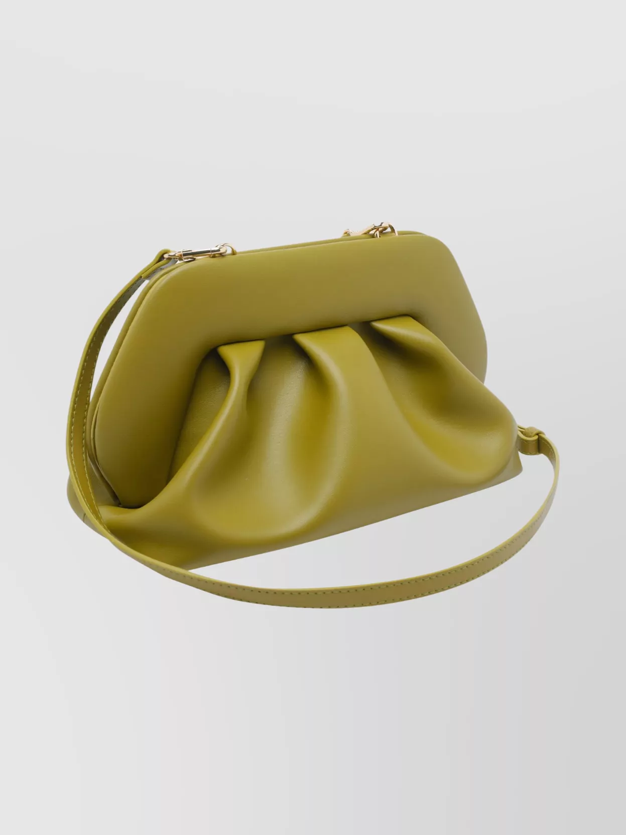 Themoiré Pleated Clutch Adaptable Strap