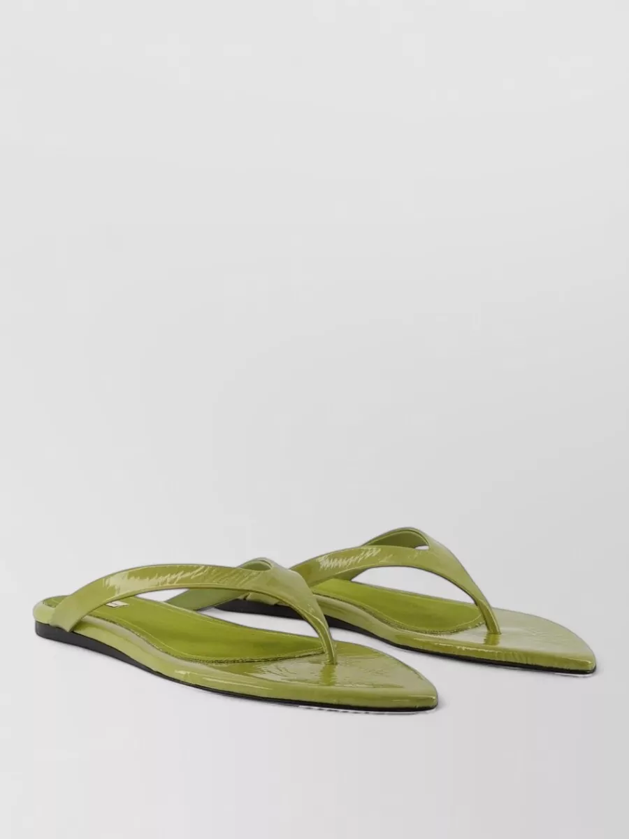 Ami Paris leather pointed-toe sandals