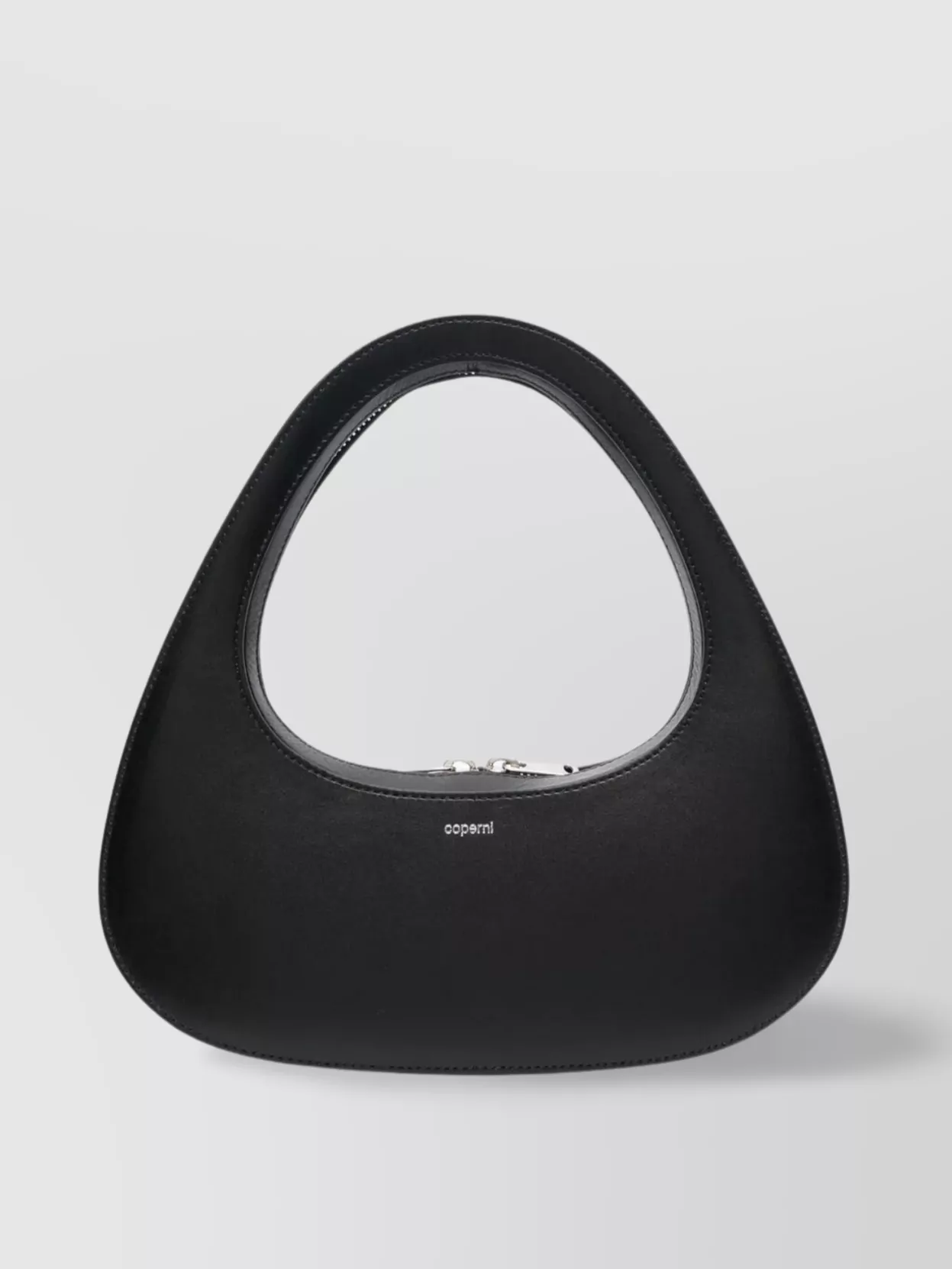 Shop Coperni Curved Triangular Bag With Zip Handle