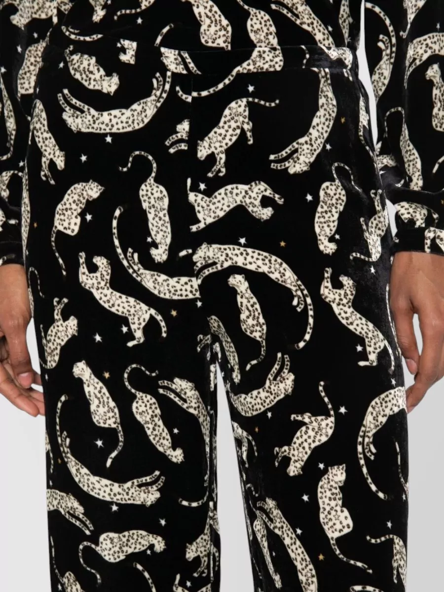 Forte Forte Silk Leopard-Print Wide-Leg Pyjama Bottoms