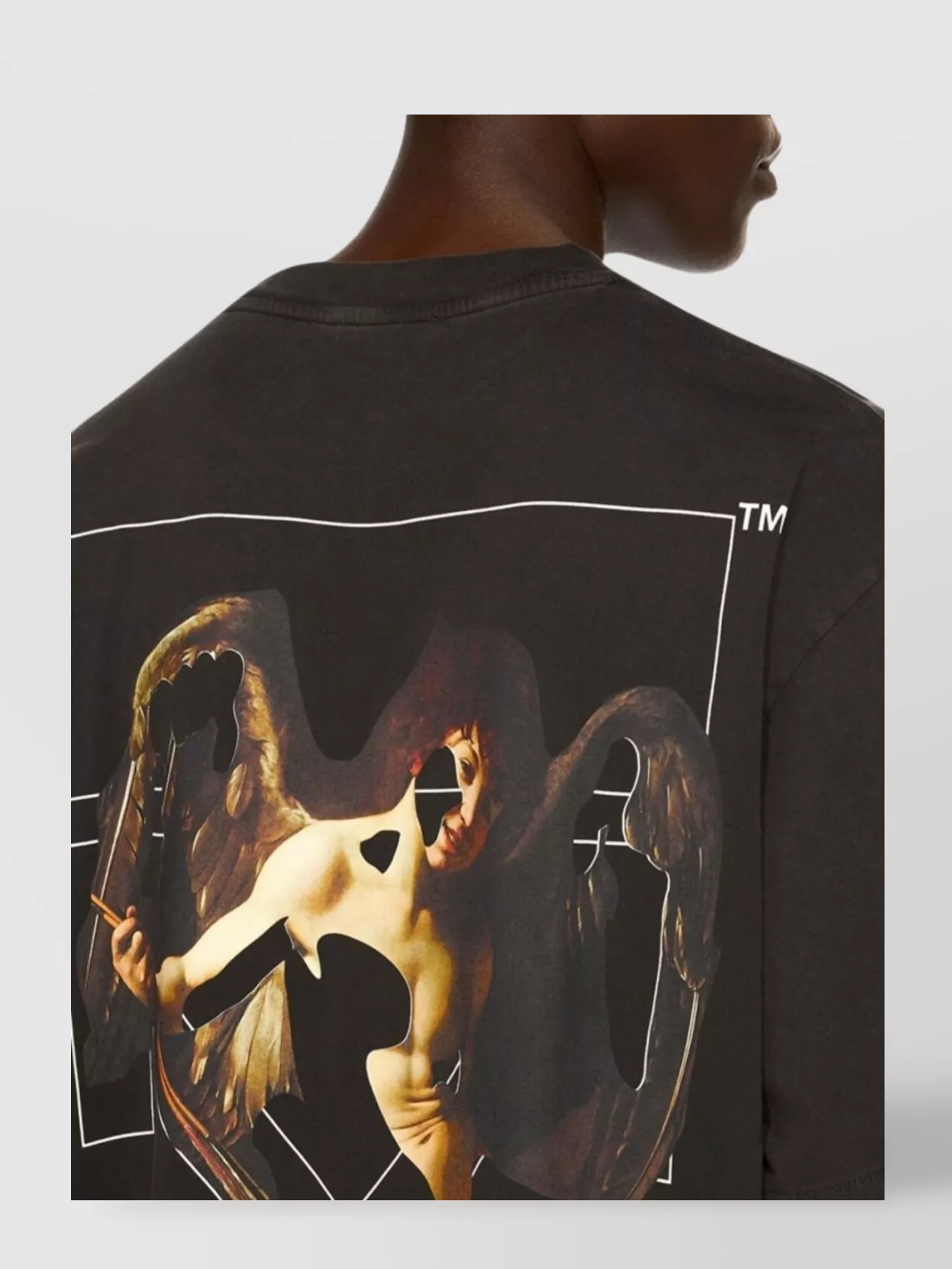 Off-White Cupid Arrow Graphic Short Sleeve T-Shirt