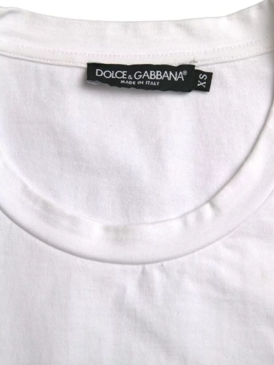 Dolce&Gabbana Cotton Printed Crewneck Short Sleeve T-Shirt
