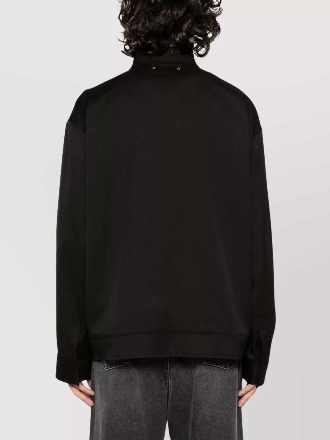 Golden Goose Wool Zipped Jacket With Straight Hem