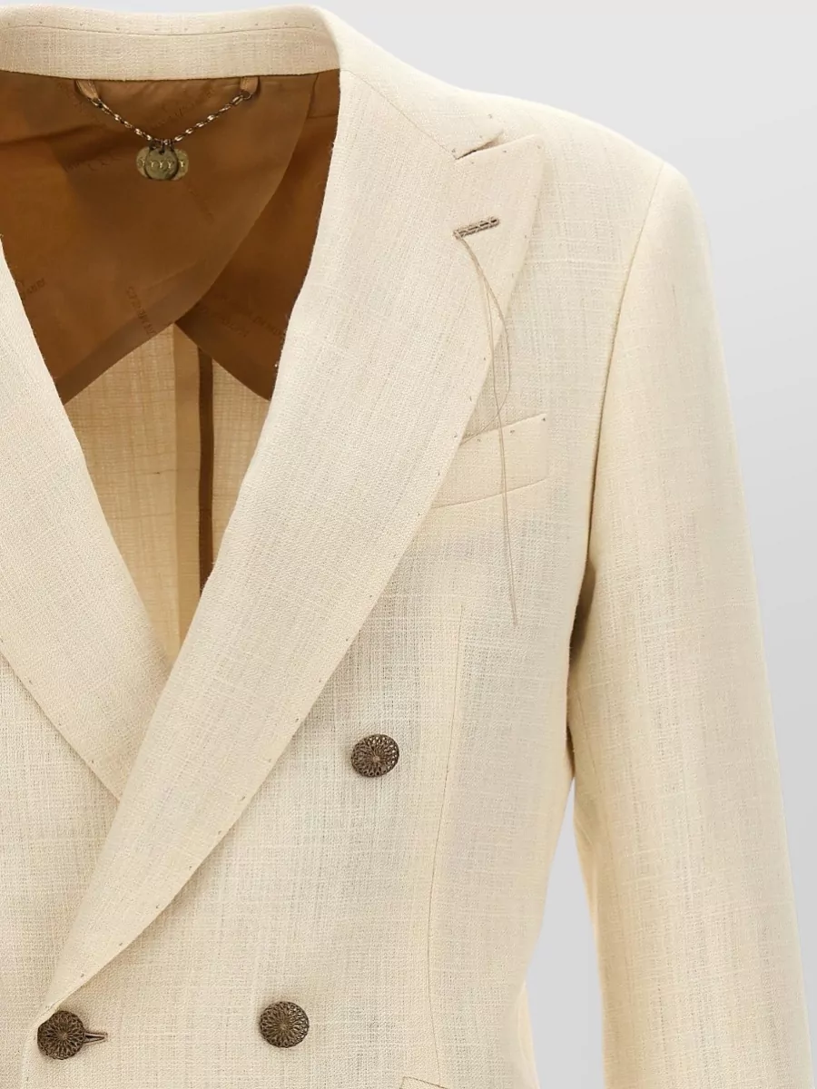 Maurizio Miri Silk Double-Breasted Blazer