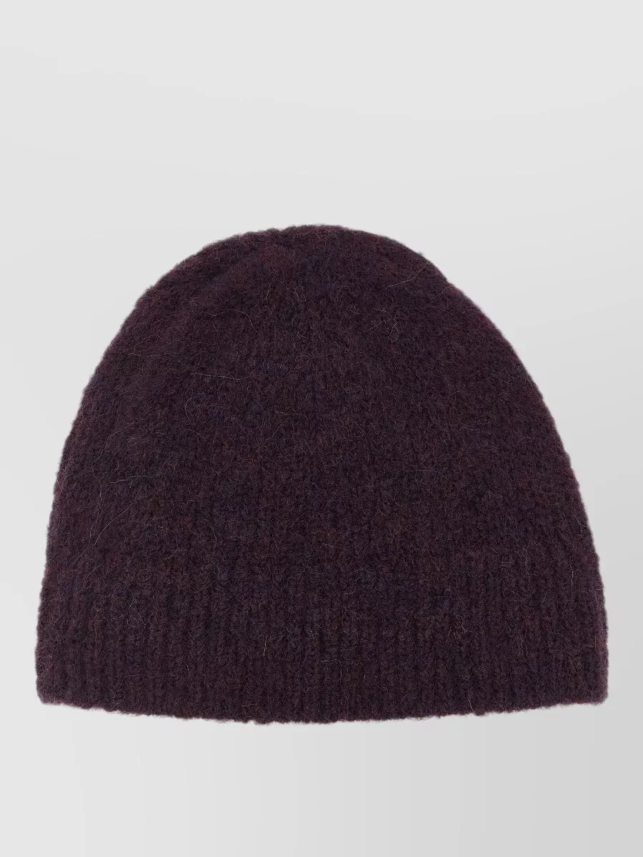 Dries Van Noten alpaca wool ribbed beanie
