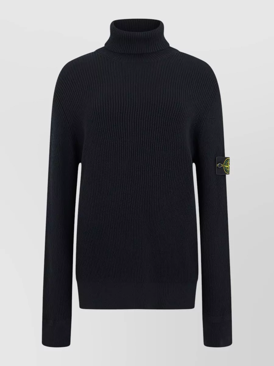 Stone Island virgin wool turtleneck sweater