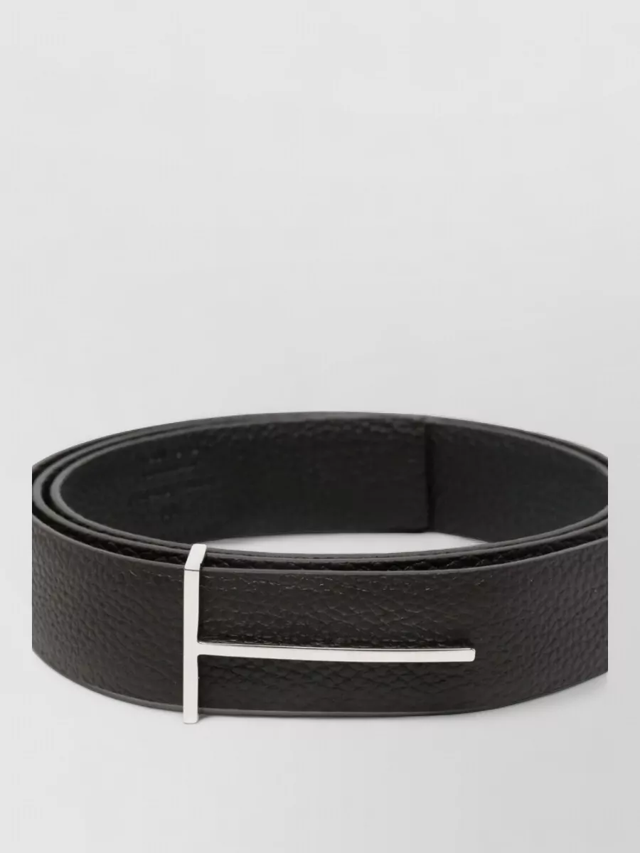 Tom Ford Soft Grain Leather Slim T Belt 28Mm