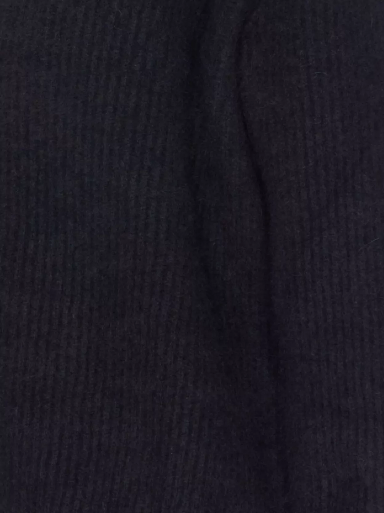 Uma Wang V-Neck Long Sleeve Sweater With Collar Detail