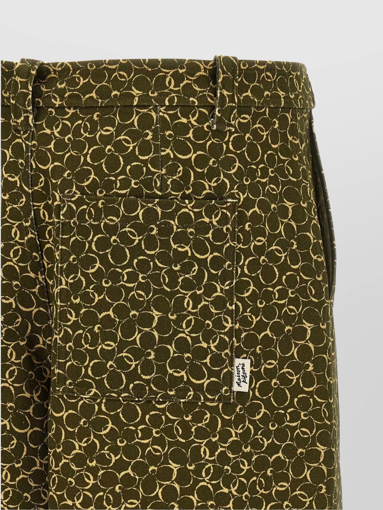 Maison Kitsuné Floral Print Bermuda Shorts