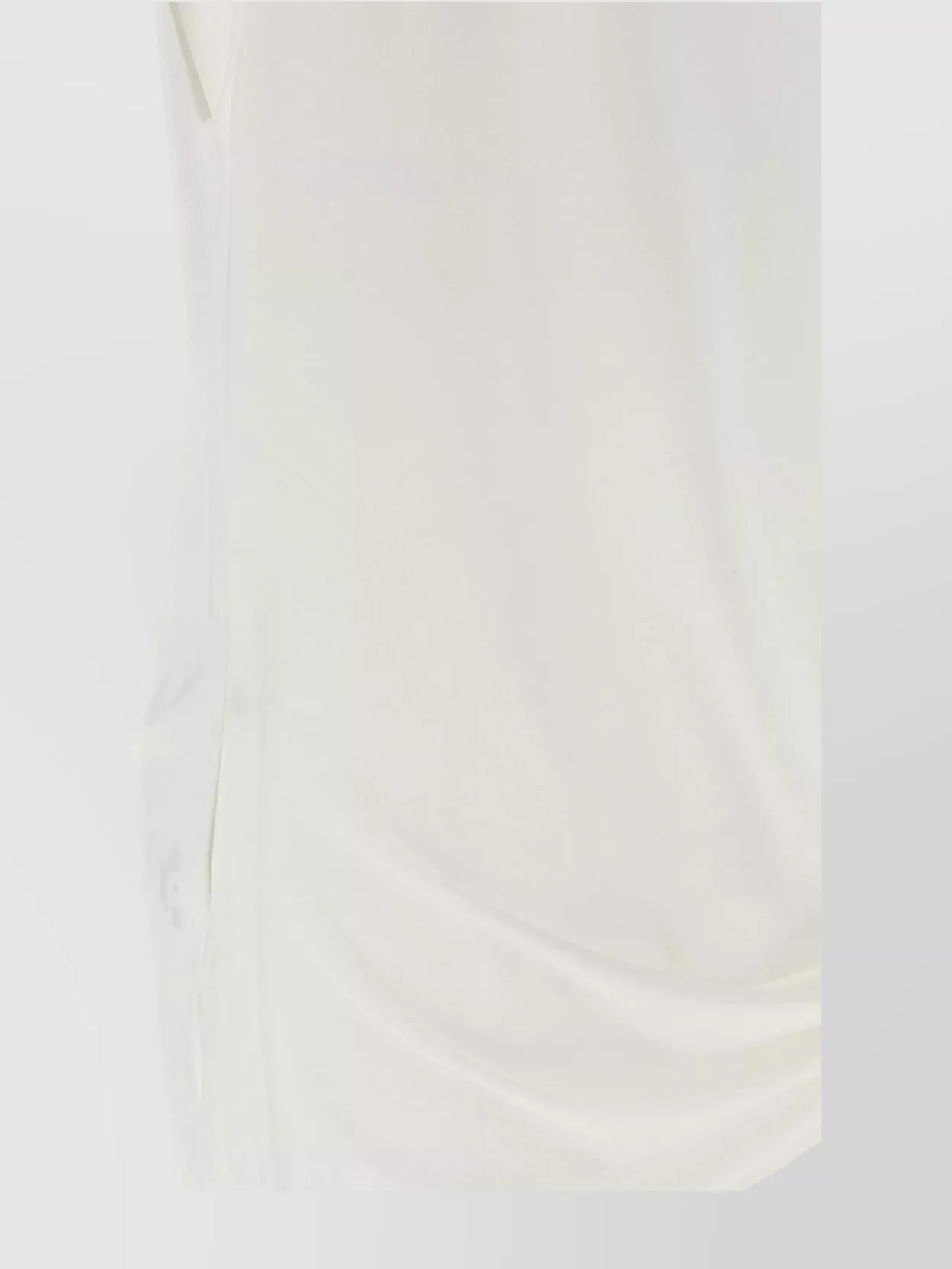 Jacquemus Le Haut Peplo White Top With Square Neck And Cut-out On The Side In Viscose Blend Woman