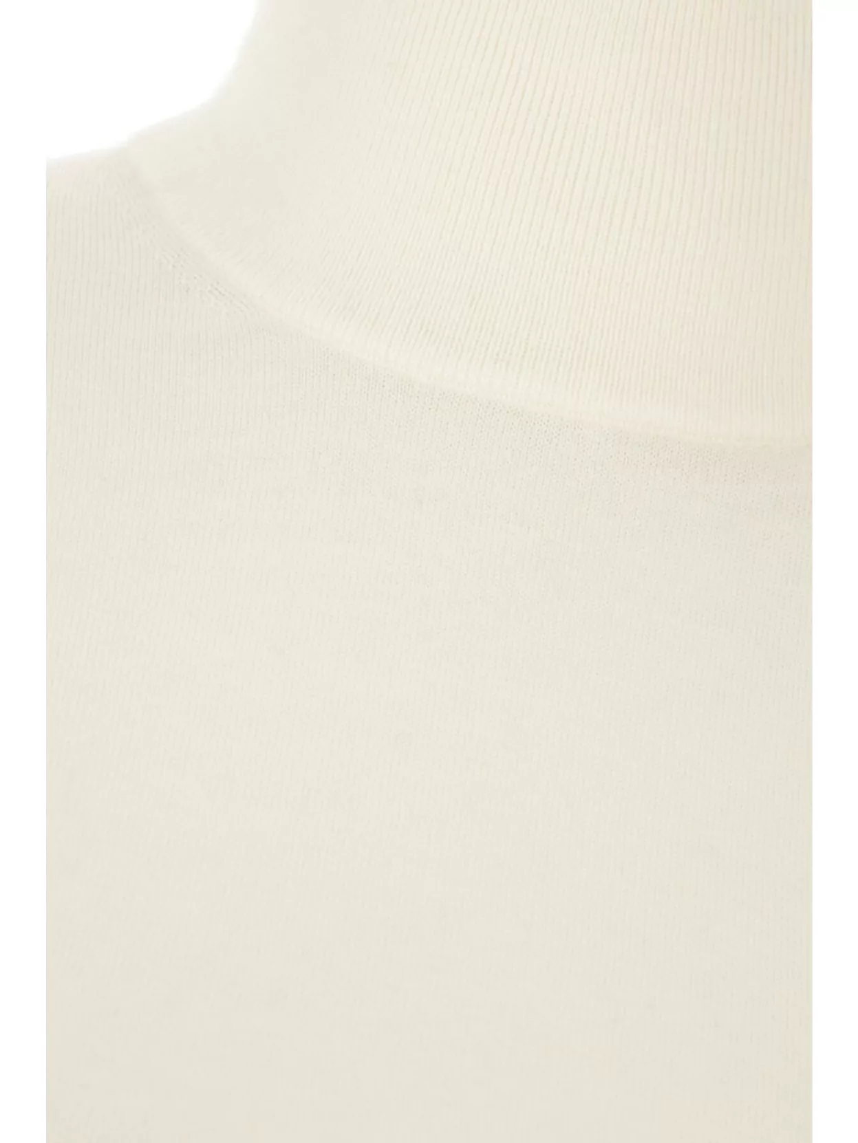 Max Mara White Canard Turtleneck