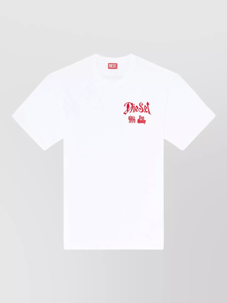 Diesel cotton logo print t-shirt