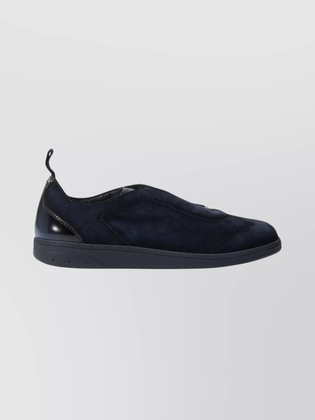 Santoni Suede Finish Sneakers Pull Tab
