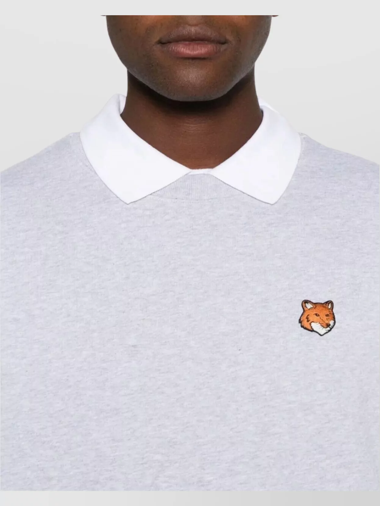 Maison Kitsuné Regular Fit Crew Neck Sweatshirt