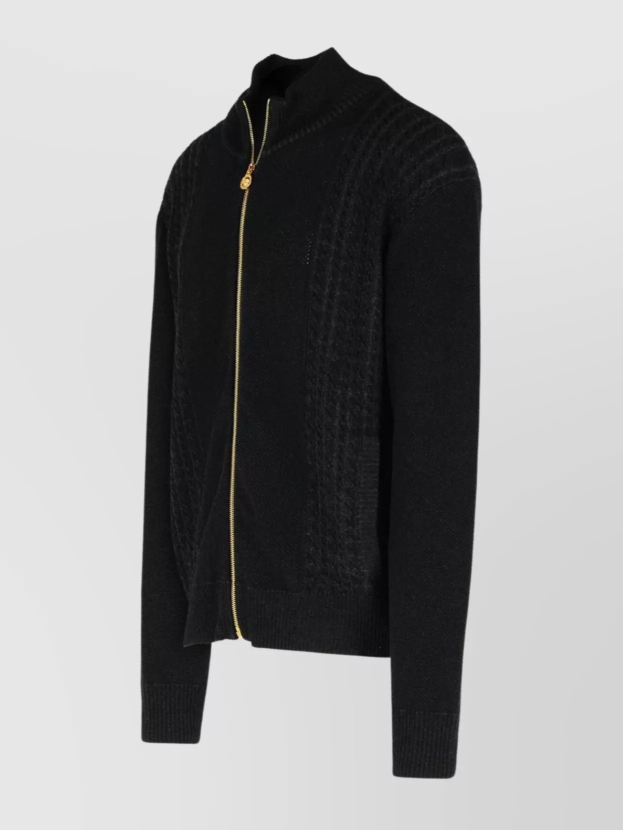 Versace Cotton Blend Sweater Embroidered Detail