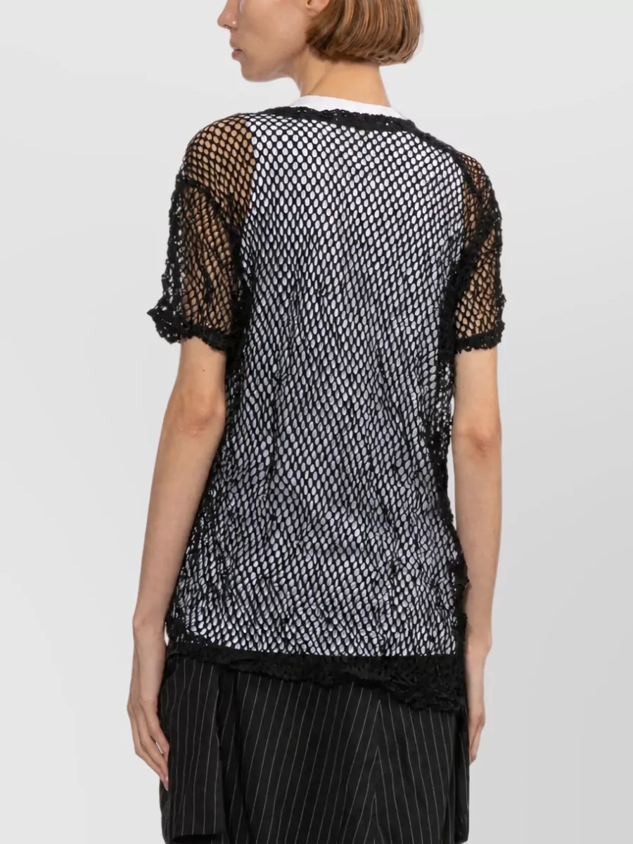 Comme Des Garçons Open-Knit Bodysuit