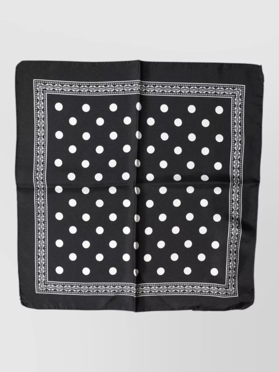 Dolce&Gabbana silk polka dot square scarf