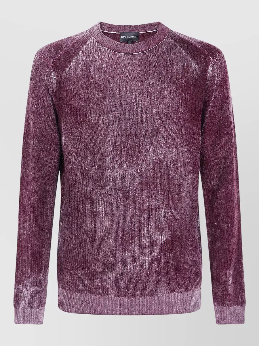 Emporio Armani cashmere virgin wool round neck sweater