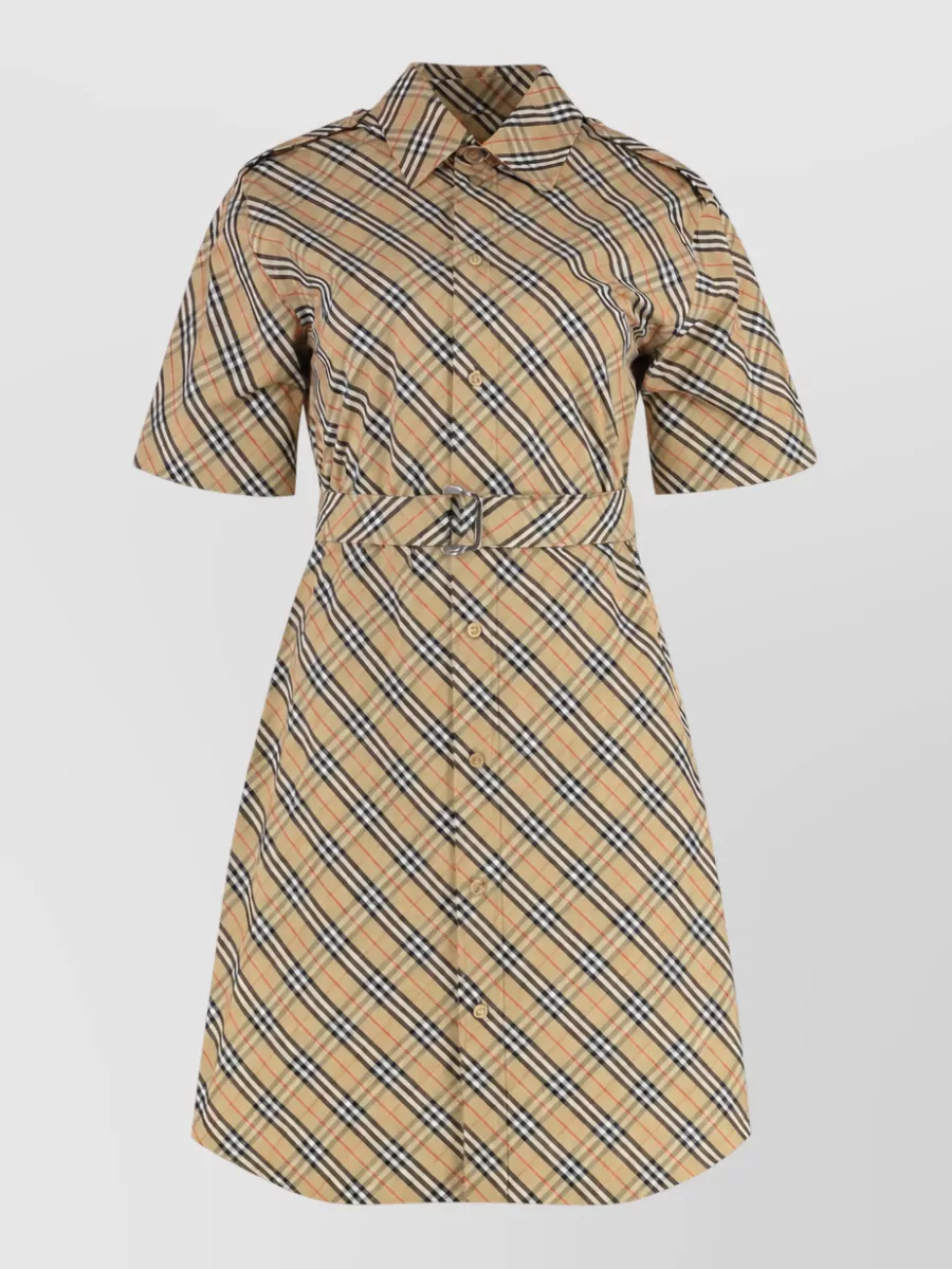 Burberry cotton knee-length shirtdress