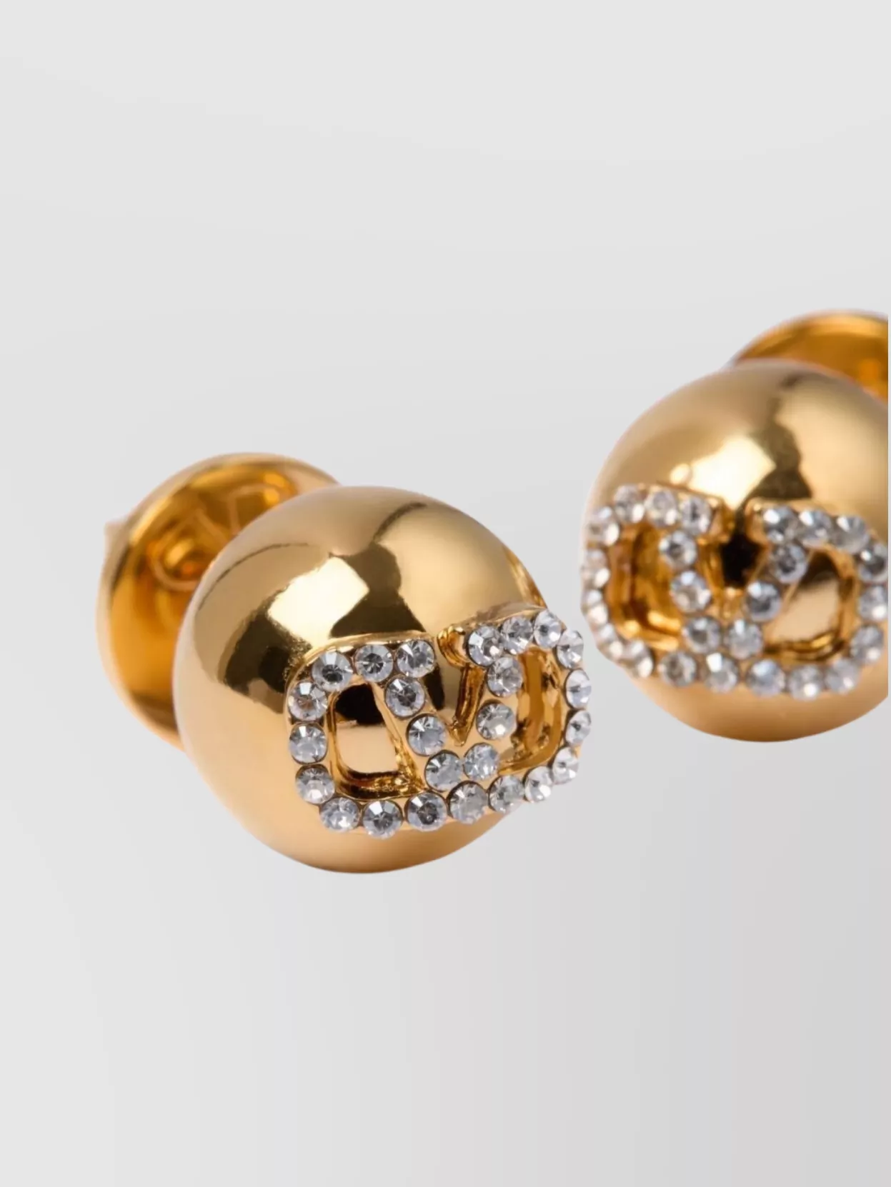 Valentino Garavani Vlogo Earrings Swarowski Crystals