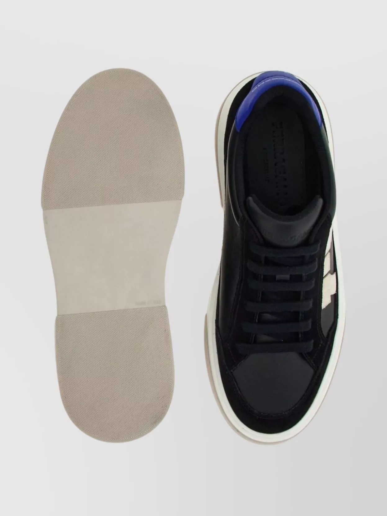 Ferragamo Low Sneakers Featuring Gancini Design