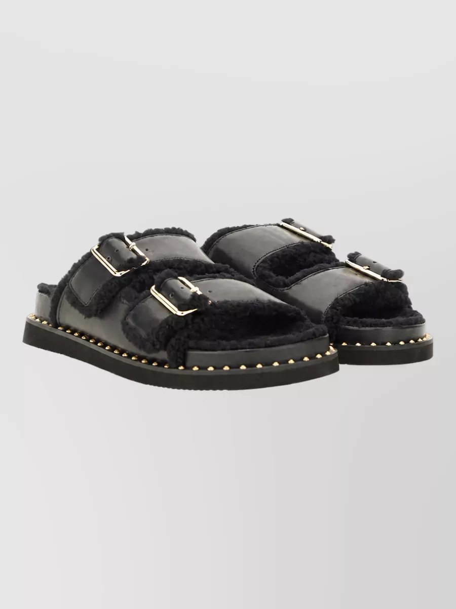 Ash Leather Mules
