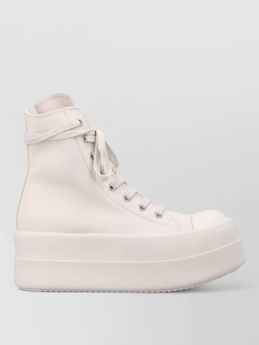 Rick Owens Drkshdw Canvas High-Top Sneakers