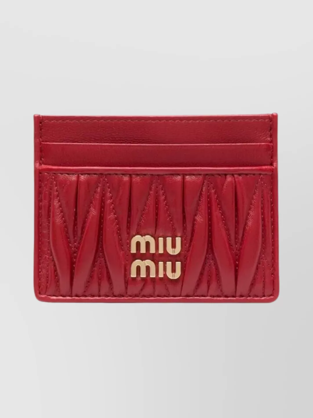 Miu Miu Quilted Nappa Leather Card Holder