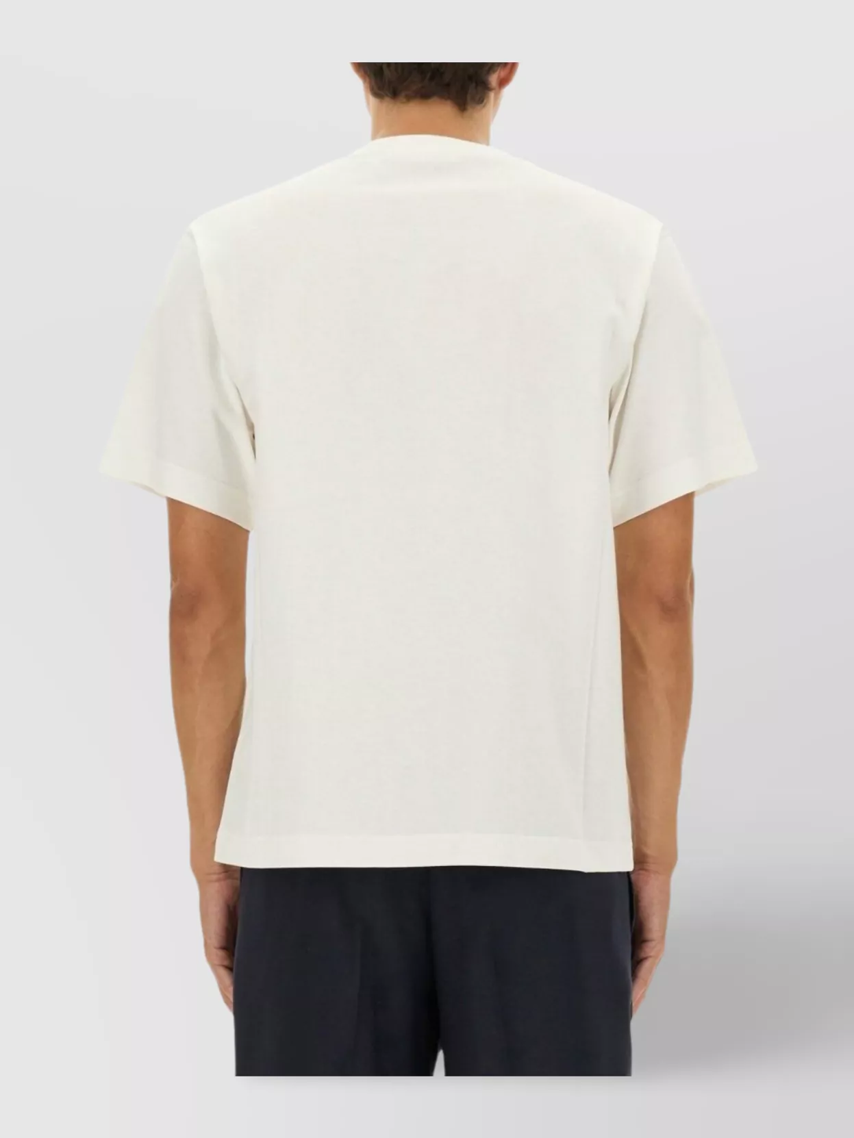 Burberry Short Sleeve Crew Neck Embroidered T-shirt In White