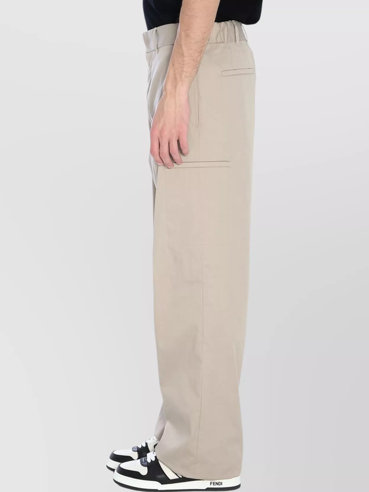 Fendi Straight-leg Trousers In Brown