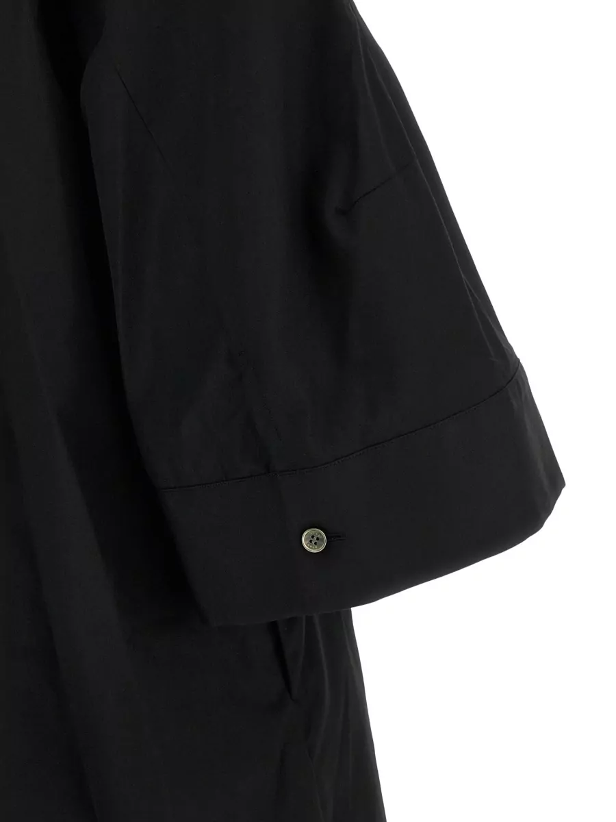 Sacai Poplin Pleated Shirt Dress
