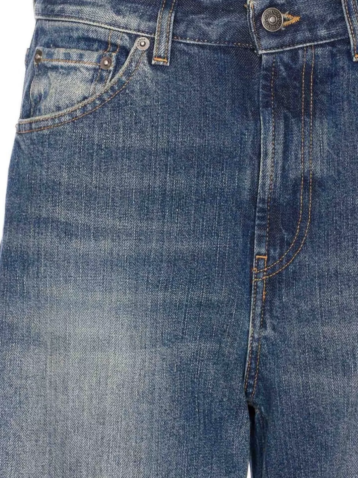 Dondup Trousers Five-Pocket Contrast Stitching
