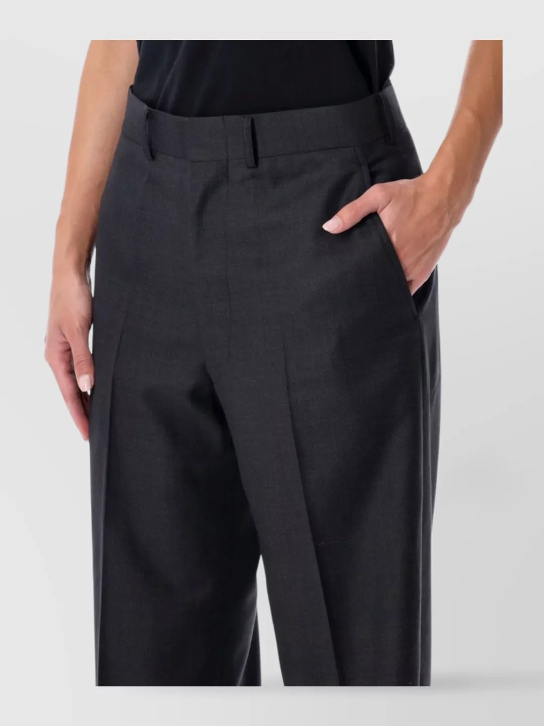 Junya Watanabe Tailored Wide-Leg Trousers Pockets