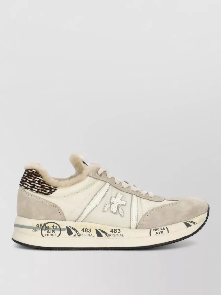Premiata Low Top Sneakers Leather And Fabric